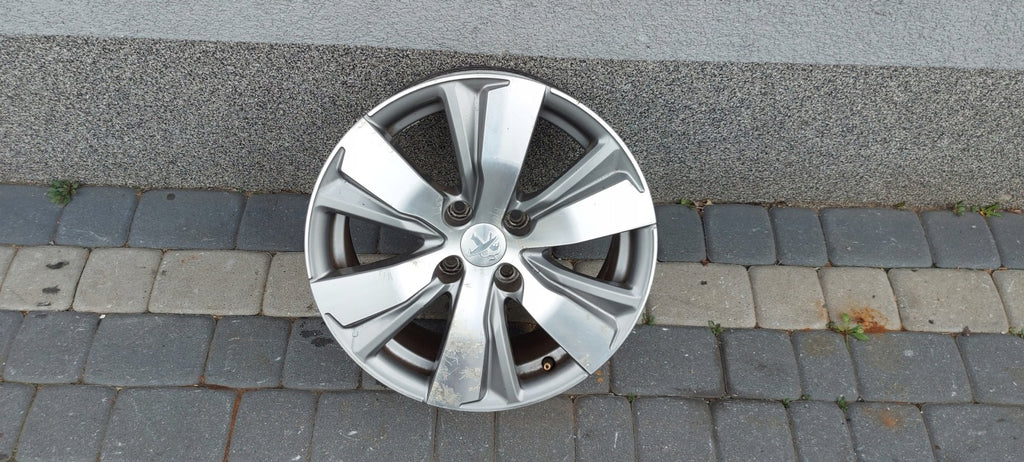 1x Alufelge 16 Zoll 6.5" 4x108 20ET Glanz Silber 9678398177 Peugeot Rim Wheel FEL9899213614nr
