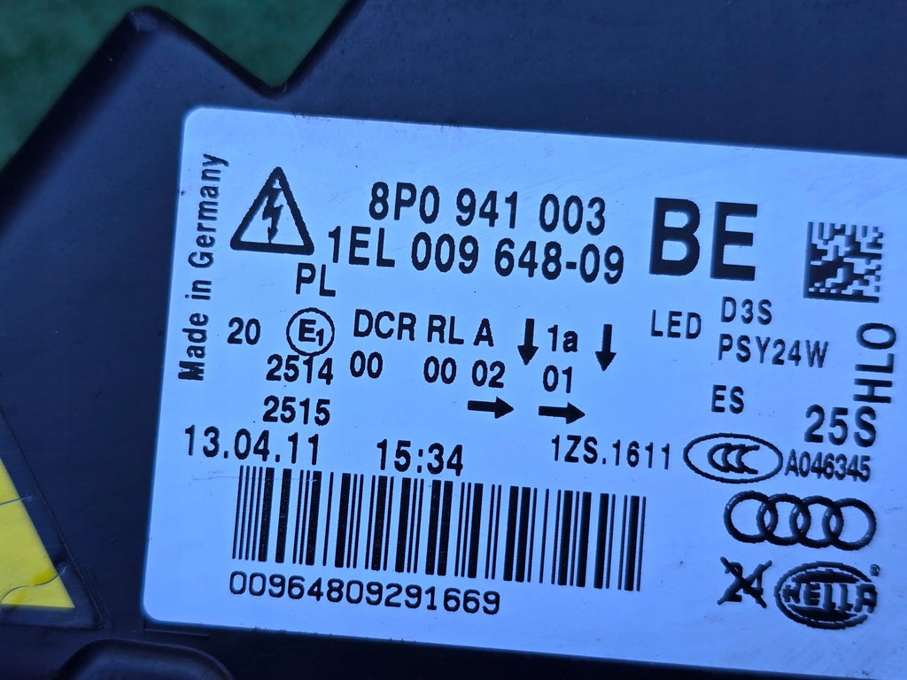 Frontscheinwerfer Audi A3 8P0941003 Links Scheinwerfer Headlight SCH5920809140vd