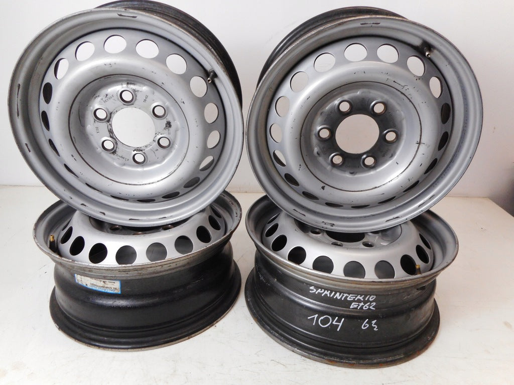 4x Alufelge 16 Zoll 6.5" 6x130 62ET A0014014802 Mercedes-Benz Sprinter Rim Wheel FEL8593001454af