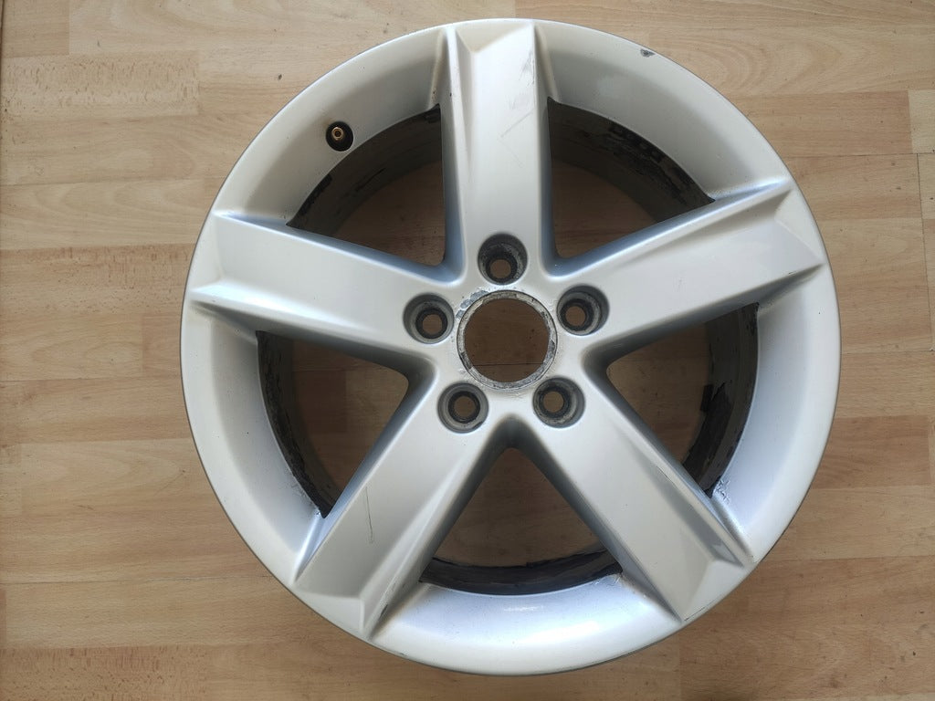 1x Alufelge 16 Zoll 7.0" 5x112 46ET Glanz Silber 8K0071496A Audi A4 B8 Rim Wheel FEL8277533377tg