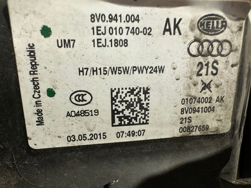 Frontscheinwerfer Audi A1 8V0941004 Rechts Scheinwerfer Headlight SCH7134165456df