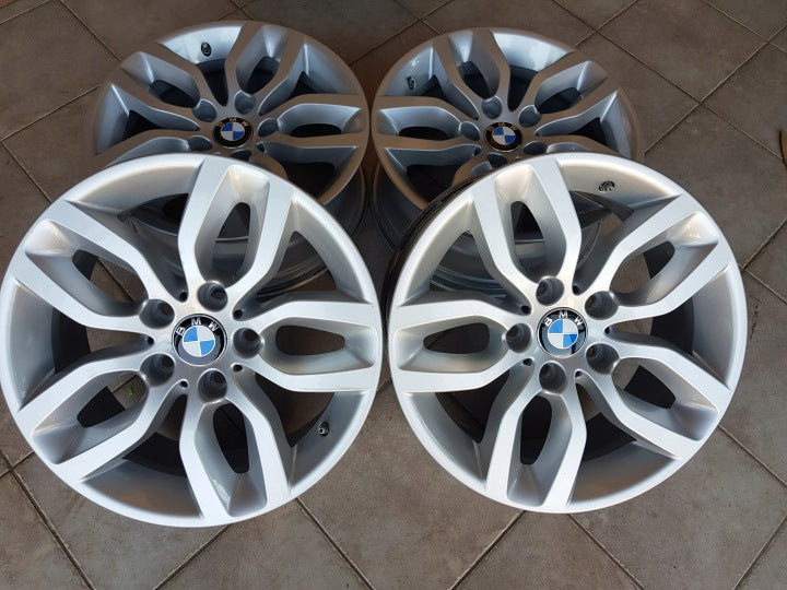 4x Alufelge 17 Zoll 7.5" 5x120 32ET Glanz Silber 6787576 BMW X4 F26 X3 F25 FEL8765526781zb