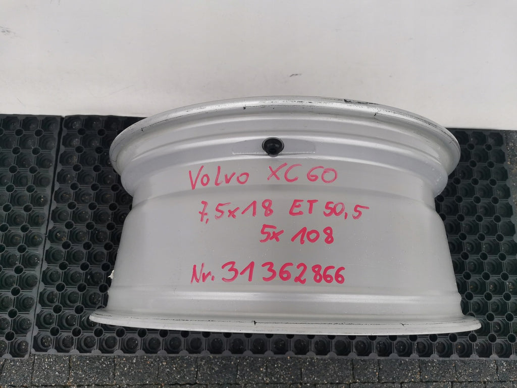 1x Alufelge 18 Zoll 7.5" 5x108 31362866 Volvo Xc60 Ii Rim Wheel