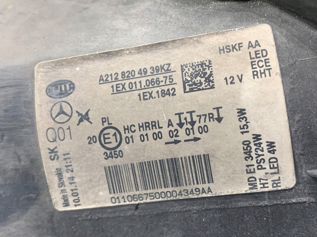 Frontscheinwerfer Mercedes-Benz W212 A2128204939 Links Scheinwerfer Headlight SCH1771995704ho