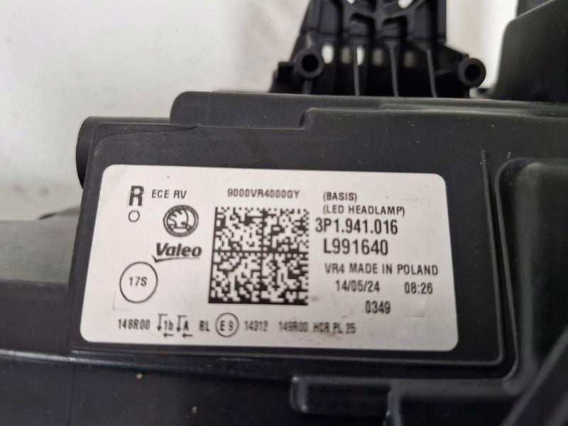 Frontscheinwerfer Skoda Superb I 3P1941016 LED Rechts Scheinwerfer Headlight SCH4963040442hk