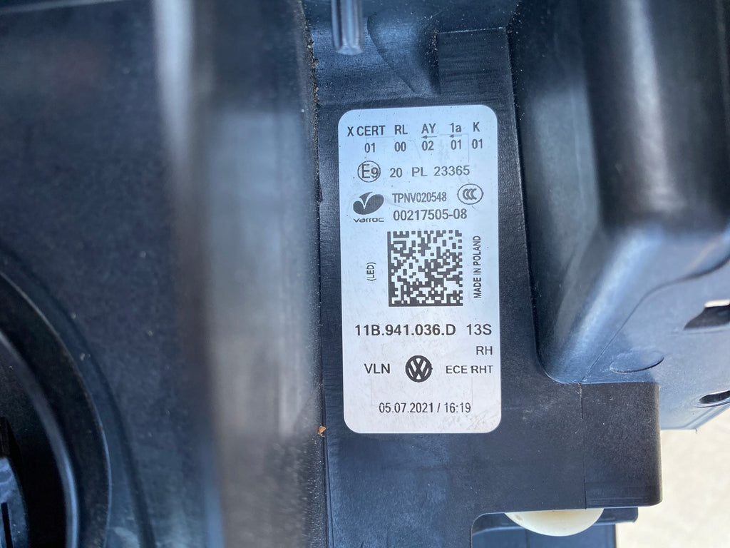 Frontscheinwerfer VW 11B941036D 10B941036A LED Rechts Scheinwerfer Headlight SCH5251606297in