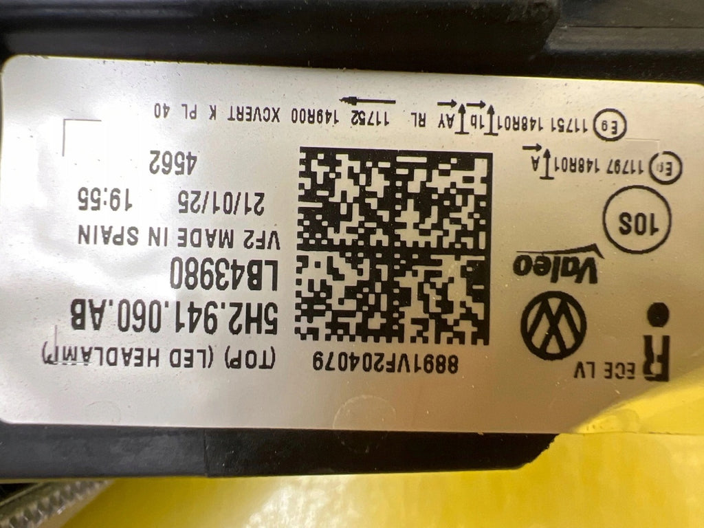 Frontscheinwerfer VW Golf VIII 5H2941060AB LED Rechts Scheinwerfer Headlight SCH7321123192si