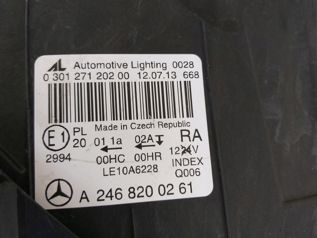 Frontscheinwerfer Mercedes-Benz W246 A2468200261 Rechts Scheinwerfer Headlight SCH2285960916wq