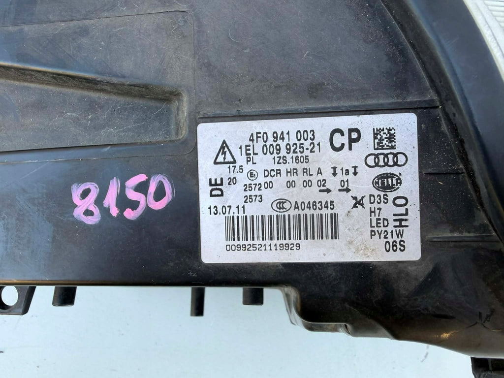 Frontscheinwerfer Audi A6 C6 4F0941003CP Links Scheinwerfer Headlight SCH7615188359yt