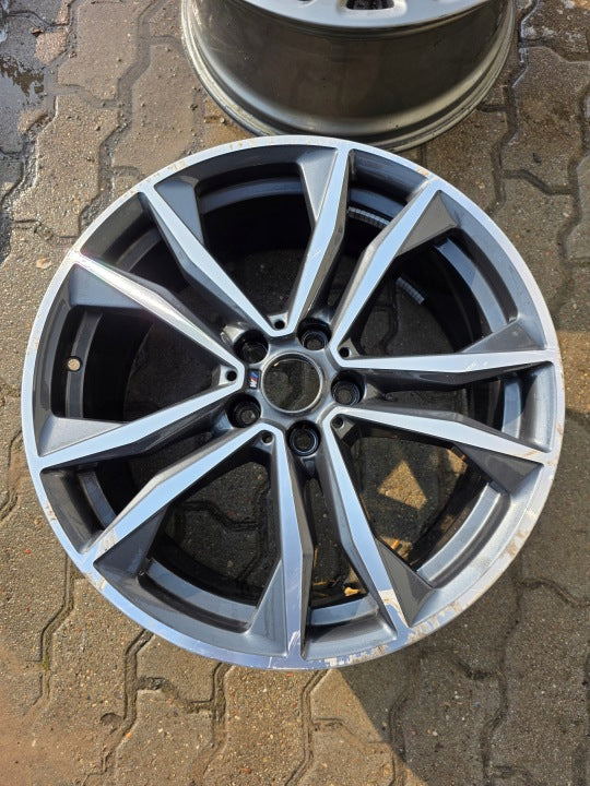 1x Alufelge 19 Zoll 8.0" 5x112 47ET Glanz Schwarz 8008616 BMW Mg Rim Wheel FEL9254465395pf