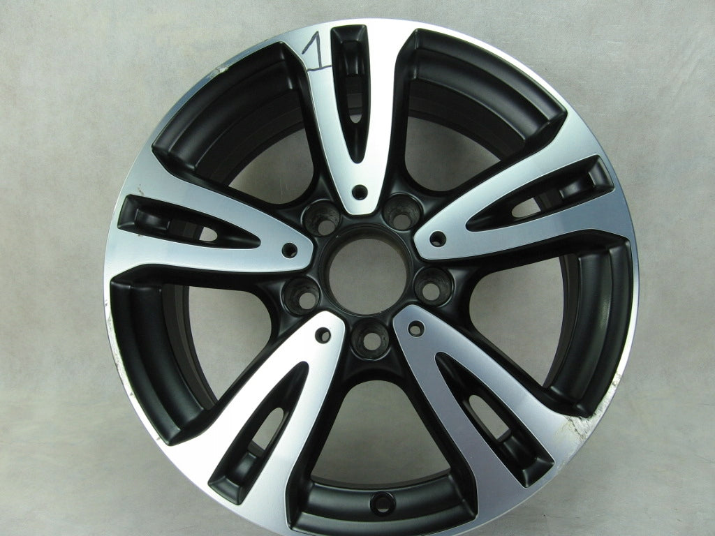 1x Alufelge 16 Zoll 6.5" 5x112 49ET Glanz Schwarz A2464010000 Mercedes-Benz W246 FEL6986538634fq
