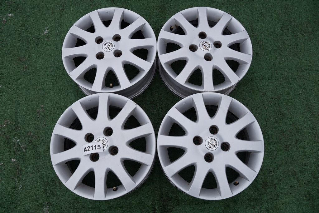 4x Alufelge 16 Zoll 6.0" 4x114.3 45ET Silber Nissan Primera P11 Almera I N16 FEL6969135206gr