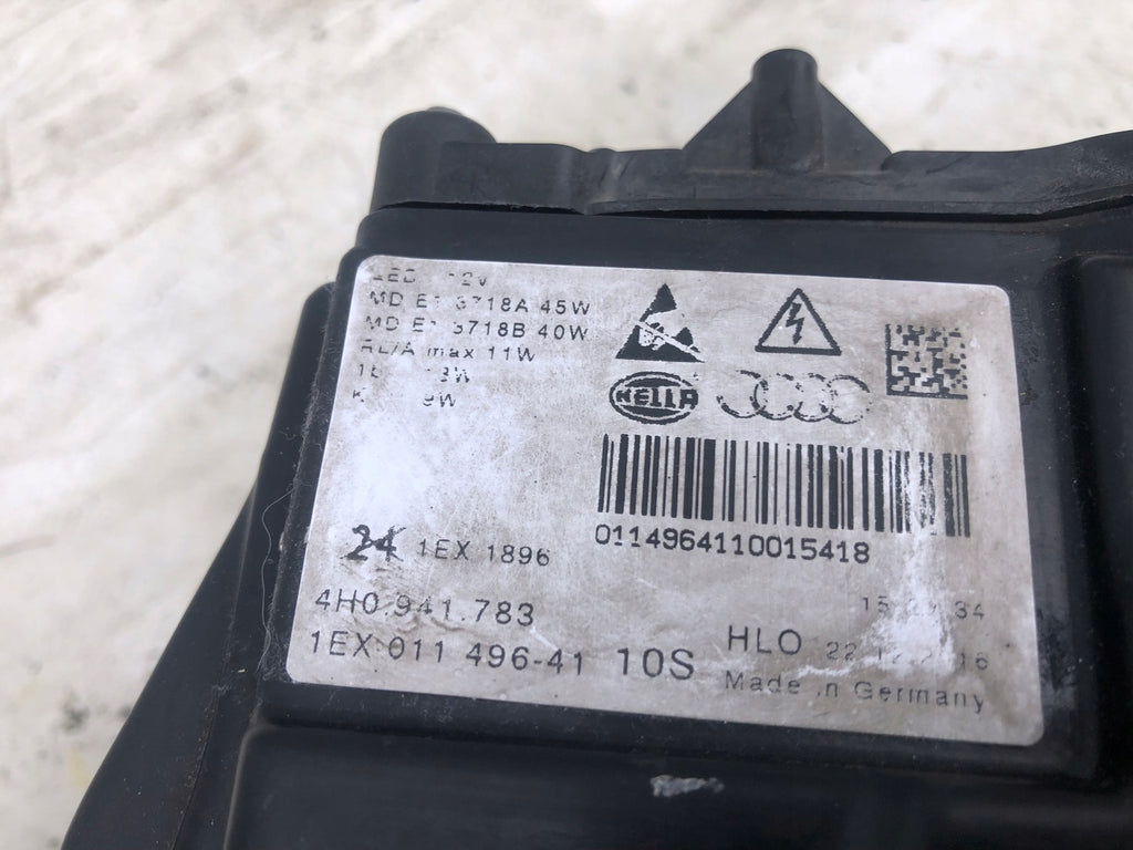 Frontscheinwerfer Audi A8 4H0941035 4H0941783 Links Scheinwerfer Headlight
