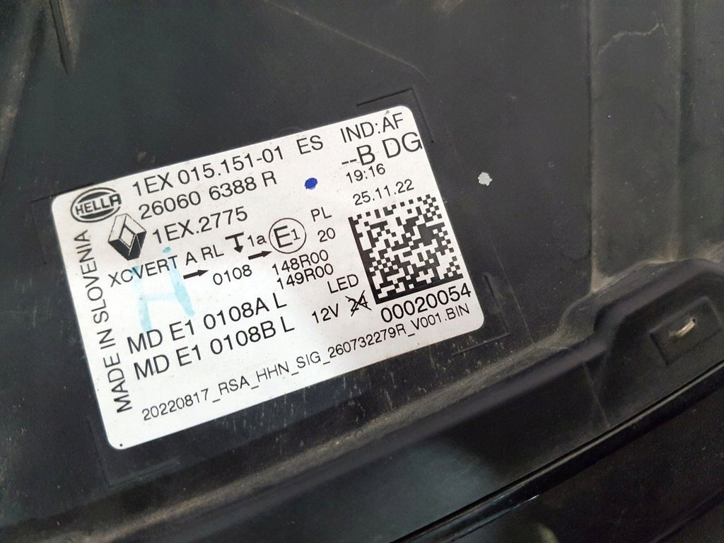 Frontscheinwerfer Renault 260606388R Full LED Links Scheinwerfer Headlight