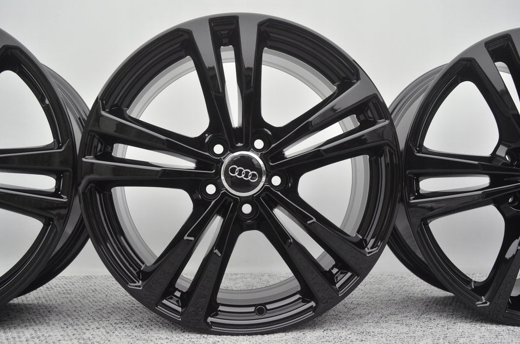 4x Alufelge 18 Zoll 7.5" 5x112 Schwarz Audi C5 B6 B7 Rim Wheel FEL3477735949wh
