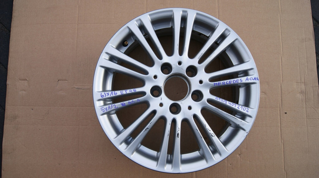 1x Alufelge 16 Zoll 6.0" 5x112 A1694012102 Mercedes-Benz Rim Wheel