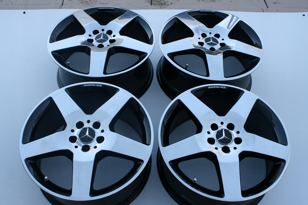 4x Alufelge 19 Zoll 8.5" 5x112 59ET Glanz Schwarz A1664011902 Mercedes-Benz Vito FEL9194814541zs