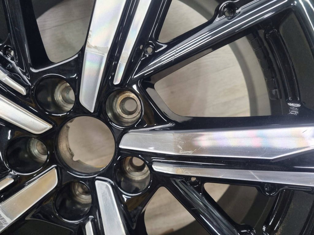 1x Alufelge 18 Zoll 8.0" 5x108 48ET Glanz Schwarz 9835058180 Peugeot 308