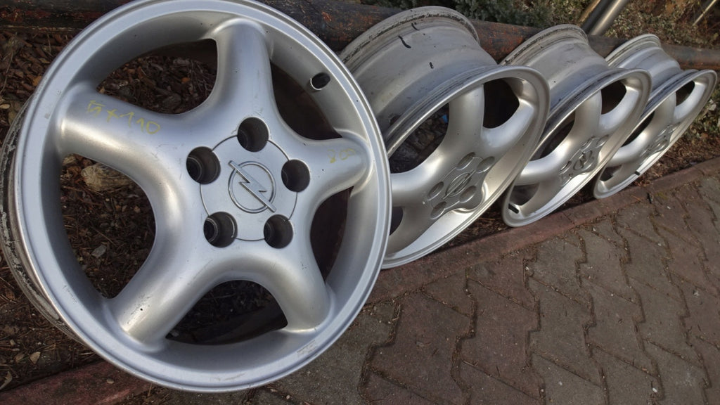 4x Alufelge 15 Zoll 6.0" 5x110 Opel Rim Wheel FEL8180343764zn