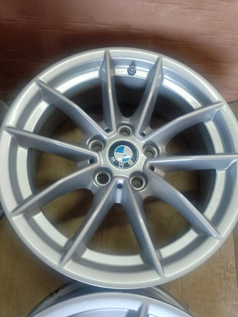 4x Alufelge 16 Zoll 6.5" 5x112 22ET Glanz Silber 6876921 BMW Rim Wheel FEL7452192643bt