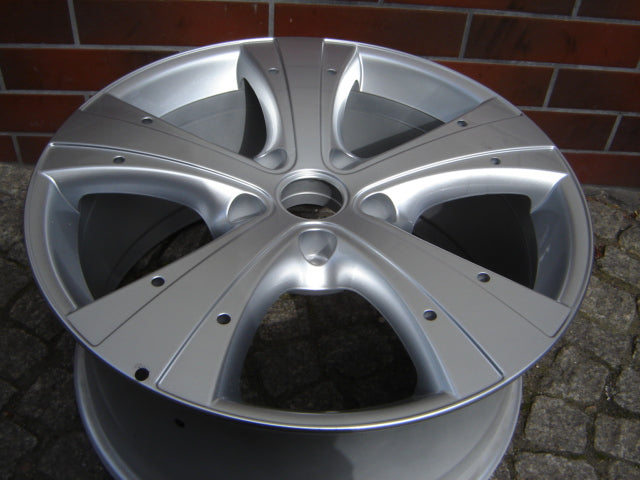 1x Alufelge 19 Zoll 9.0" 5x130 60ET Glanz Silber 7L9601025B Audi Q7 Touareg FEL7093411860qp