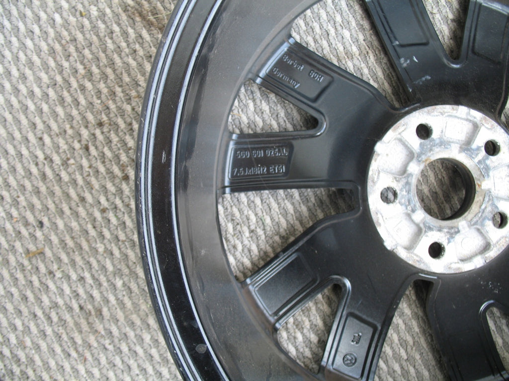 1x Alufelge 18 Zoll 7.5" 5x112 51ET Glanz Schwarz 5G0601025AL VW Golf Vii FEL9005511626ai