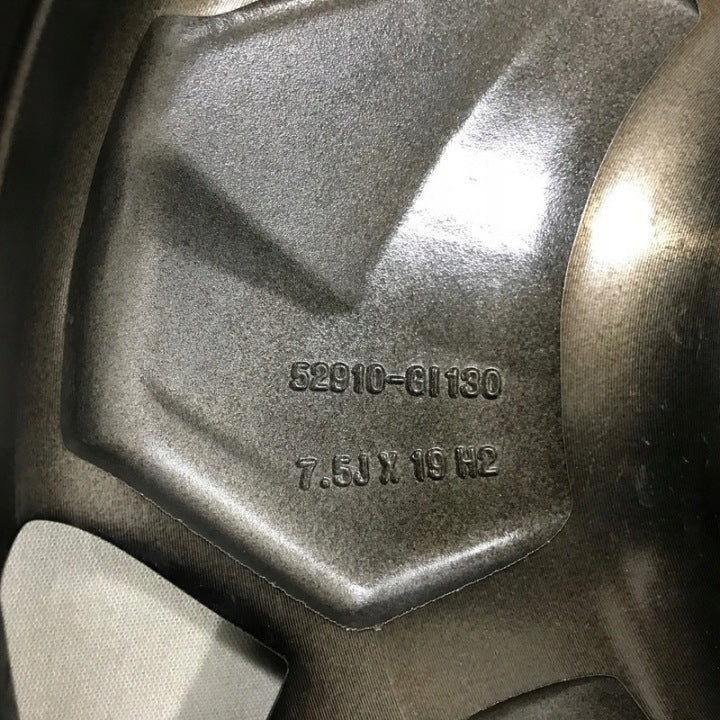 1x Alufelge 19 Zoll 7.5" 5x114.3 49 5ET Glanz Schwarz 52910G1130 Hyundai Ioniq FEL2511821971qg