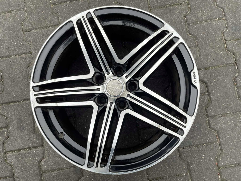 1x Alufelge 18 Zoll 8.0" 5x112 30ET Glanz Schwarz Rim Wheel FEL6806101959xe