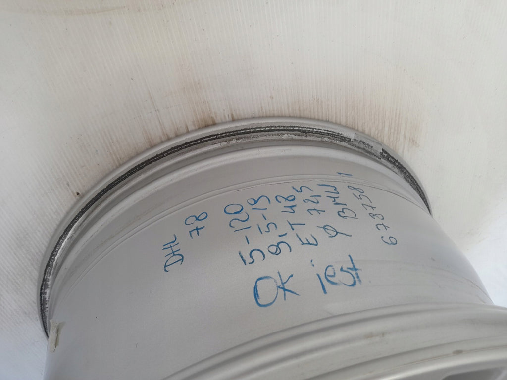 1x Alufelge 19 Zoll 9.5" 5x120 48ET Glanz Silber 6787581 Bmw Rim Wheel