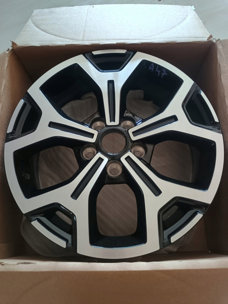 1x Alufelge 17 Zoll 6.5" 5x114.3 50ET Glanz Schwarz 403004905R Dacia Duster FEL6066844376ts