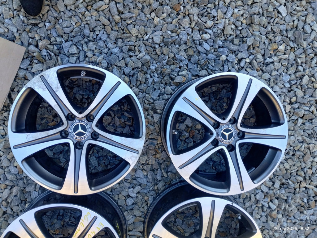 4x Alufelge 17 Zoll 7.5" 5x112 40ET A2134011200 87169090 Mercedes-Benz Rim Wheel FEL8996381472lg