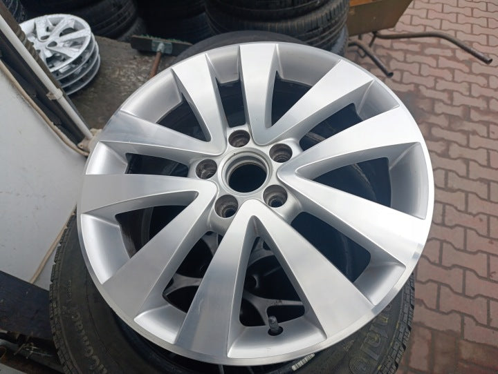 1x Alufelge 17 Zoll 7.0" 5x112 54ET Glanz Silber 5K0601025 Vw Rim Wheel FEL3477402387kx