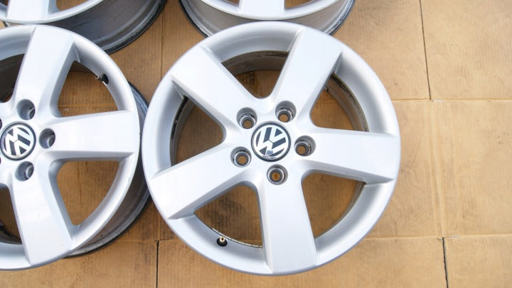 4x Alufelge 16 Zoll 6.5" 5x112 1R0601025 VW Touran Rim Wheel FEL2638529810on