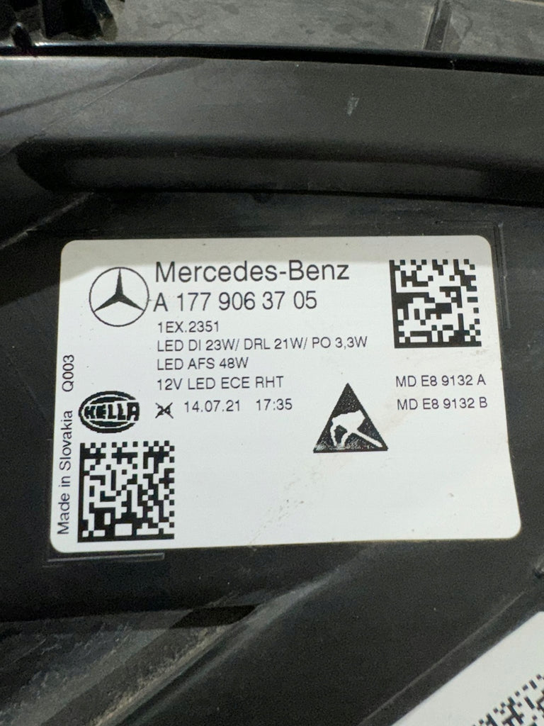 Frontscheinwerfer Mercedes-Benz W177 A1779063705 LED Links Headlight SCH4717693144xx