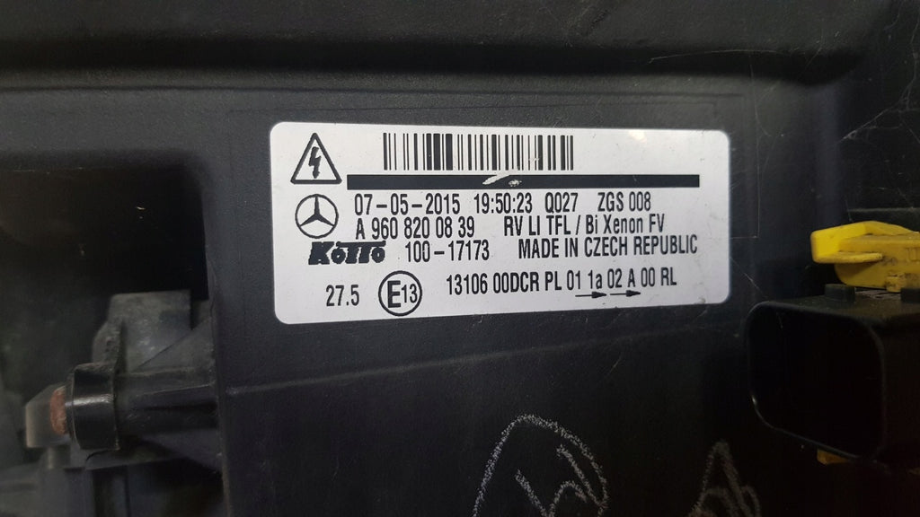 Frontscheinwerfer Mercedes-Benz 9608200839 Xenon Links Scheinwerfer Headlight SCH1004156510er