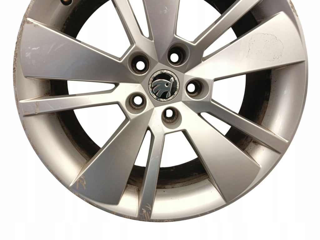 1x Alufelge 18 Zoll 8.0" 5x112 44ET Matt Silber 3V0601025F Skoda Superb Iii FEL5469329187xy