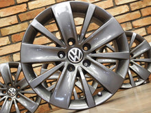 Laden Sie das Bild in den Galerie-Viewer, 4x Alufelge 16 Zoll 6.5" 5x112 33ET Glanz Grau VW Sharan Rim Wheel FEL1255411742fl