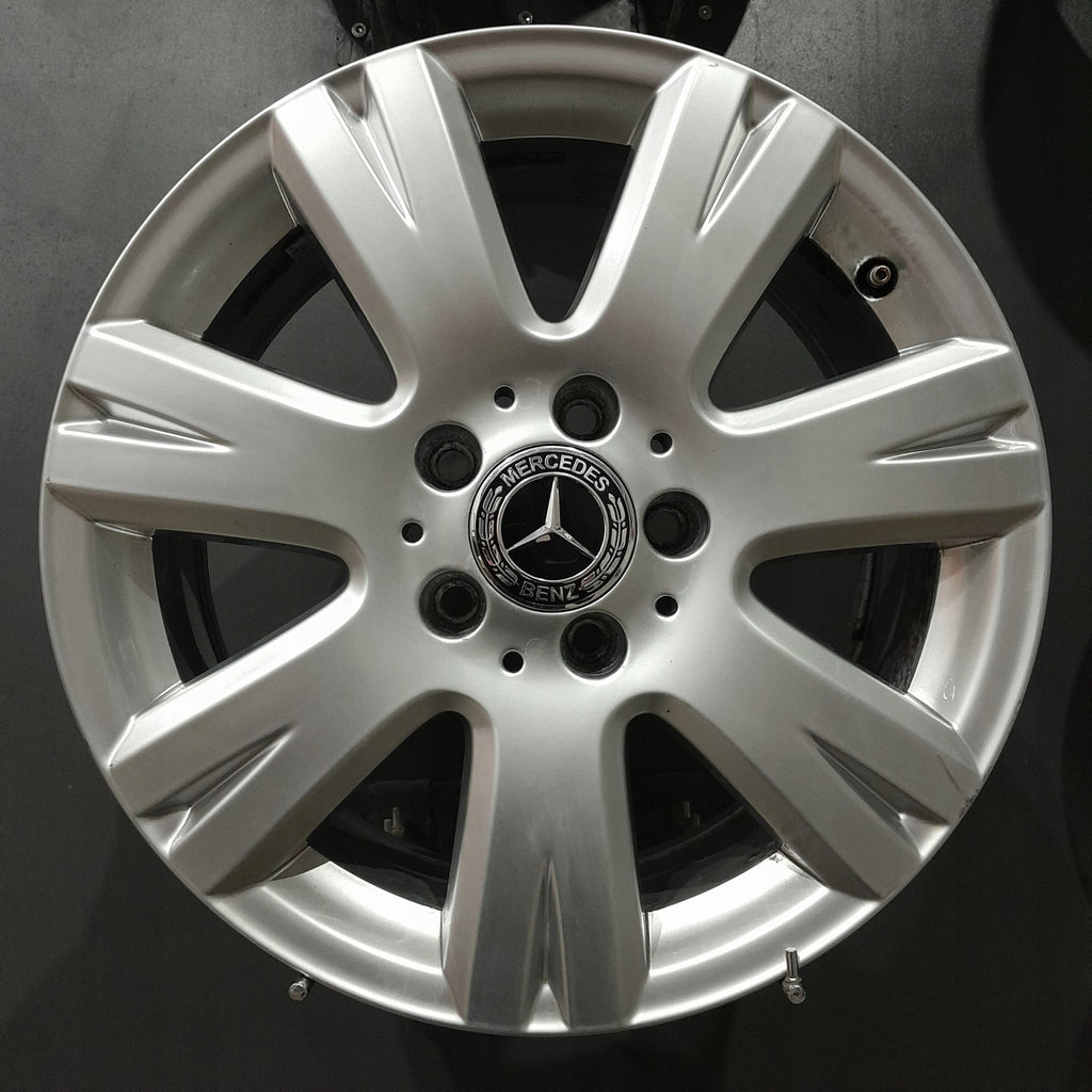 4x Alufelge 16 Zoll 7.0" 5x112 43ET Matt Silber A2044012602 Mercedes-Benz W204 FEL7037349896vk