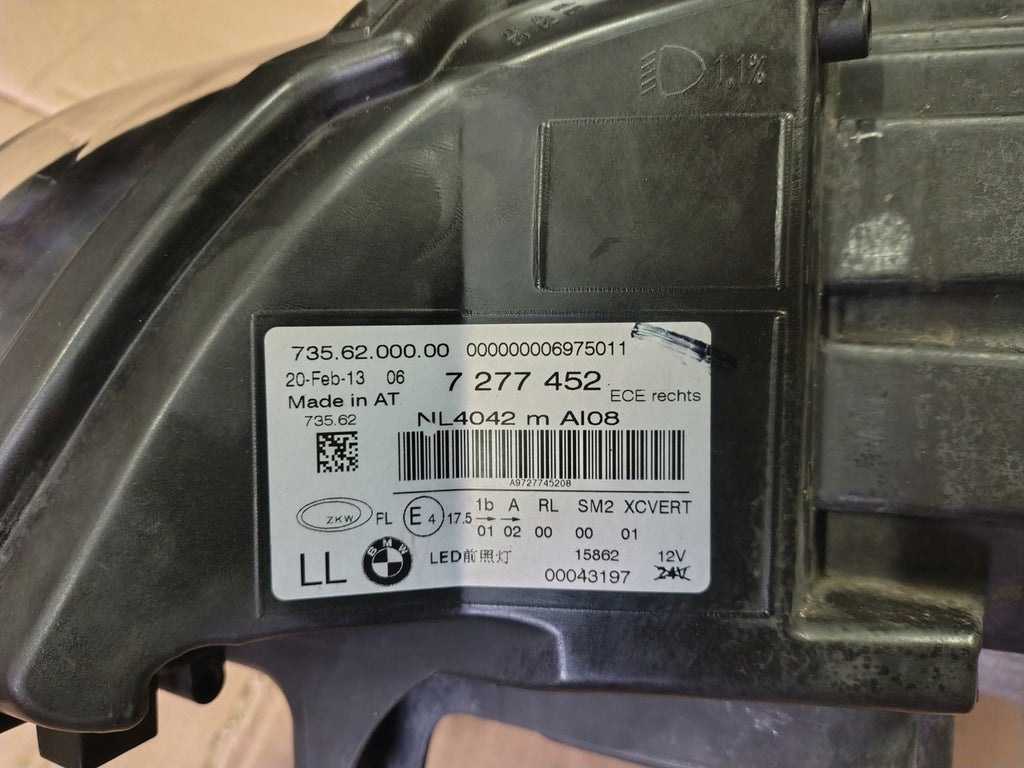 Frontscheinwerfer BMW X6 E71 7277452 Rechts Scheinwerfer Headlight SCH3995883425fb