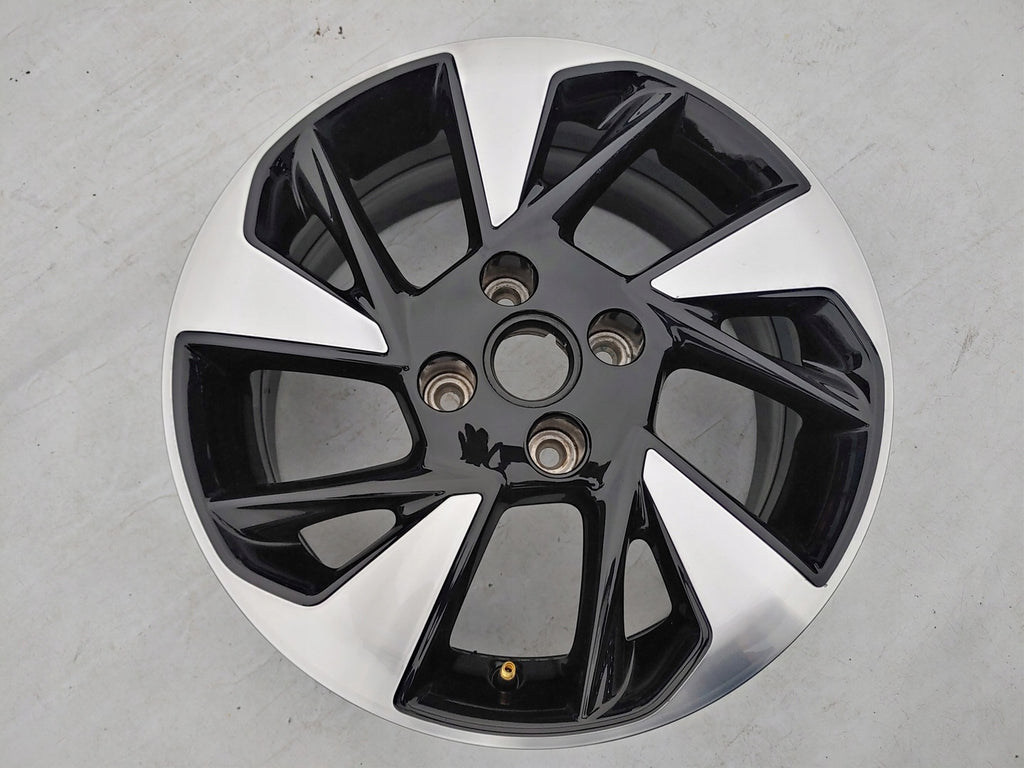 1x Alufelge 16 Zoll 6.5" 4x108 32ET Glanz Schwarz 9833892580 Opel Corsa F