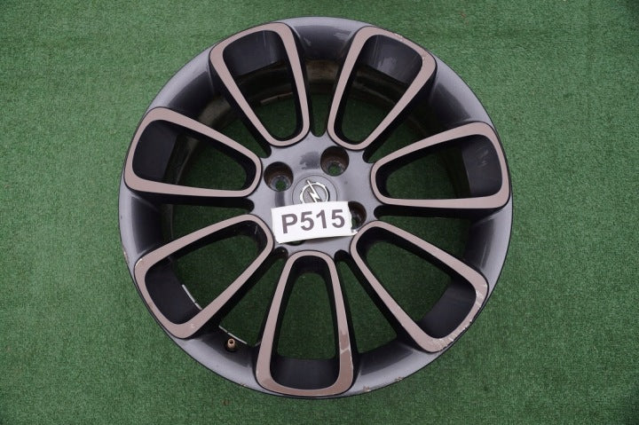 1x Alufelge 17 Zoll 7.0" 4x100 44ET Glanz Schwarz Opel Corsa E D Rim Wheel FEL7515349741in