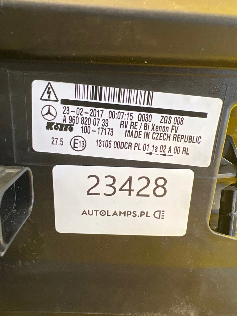 Frontscheinwerfer Mercedes-Benz A9608200739 Xenon Rechts Scheinwerfer Headlight SCH3007593096ek