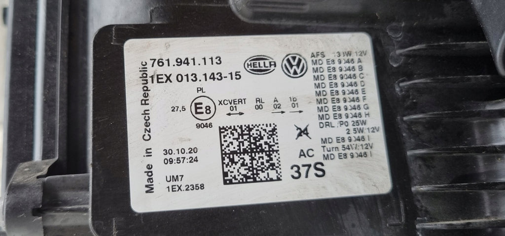 Frontscheinwerfer VW Touareg 761941113 LED Links Scheinwerfer Headlight SCH2150802309ek