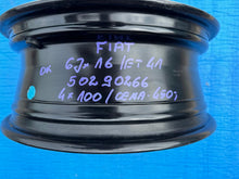 Laden Sie das Bild in den Galerie-Viewer, 1x Alufelge 16 Zoll 6.0" 4x100 41ET 50290266 Fiat I Rim Wheel FEL8286350814oj