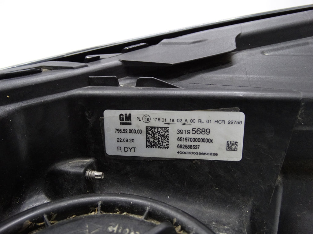 Frontscheinwerfer Opel Astra K 39195689 Full LED Rechts Scheinwerfer Headlight SCH9613500401og