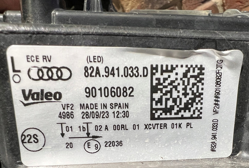 Frontscheinwerfer Audi A1 82A941033D LED Links Scheinwerfer Headlight