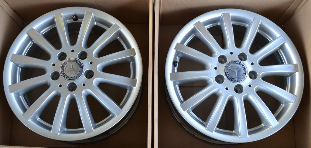 1x Alufelge 16 Zoll 6.0" 5x112 46ET Glanz Silber A1694011302 Mercedes-Benz W245