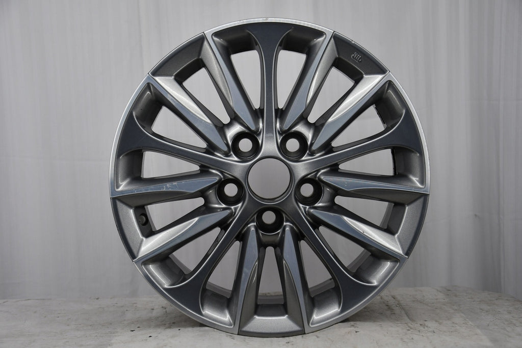 1x Alufelge 16 Zoll 6.5" 5x114.3 39ET Glanz Graphit Mg Rim Wheel