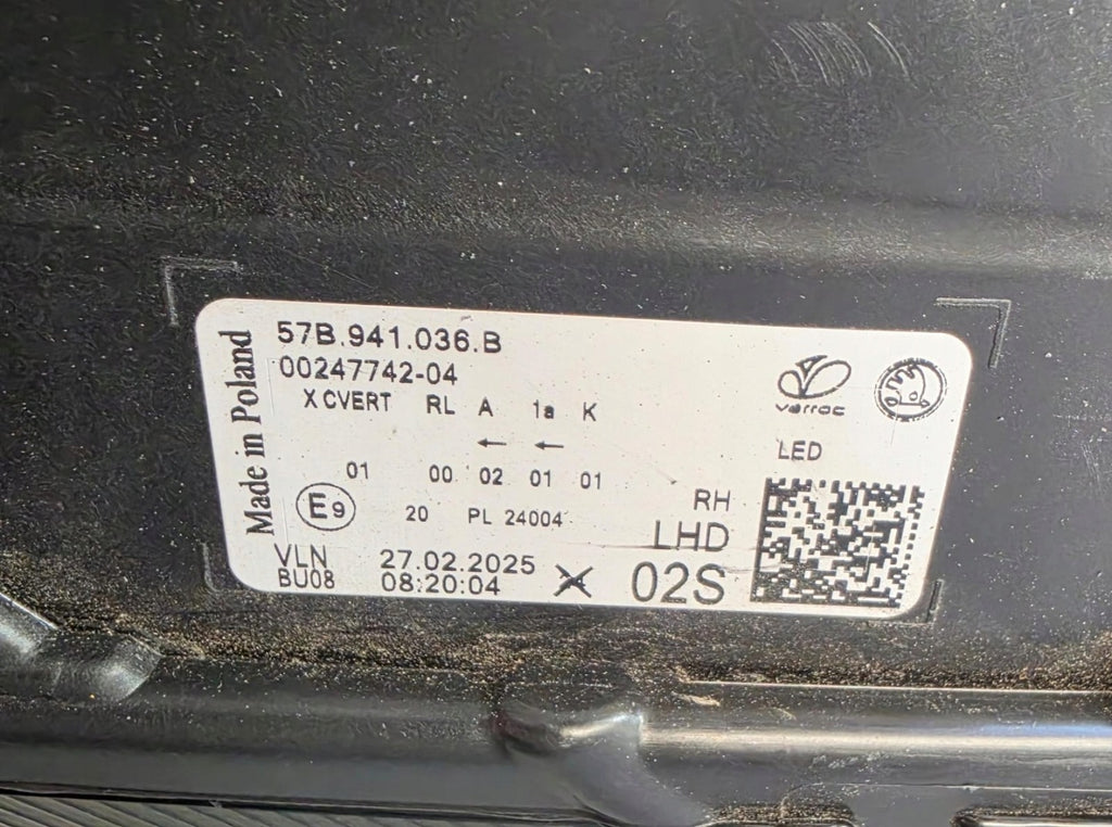 Frontscheinwerfer Skoda Karoq 57B941036B LED Rechts Scheinwerfer Headlight SCH7078014526um