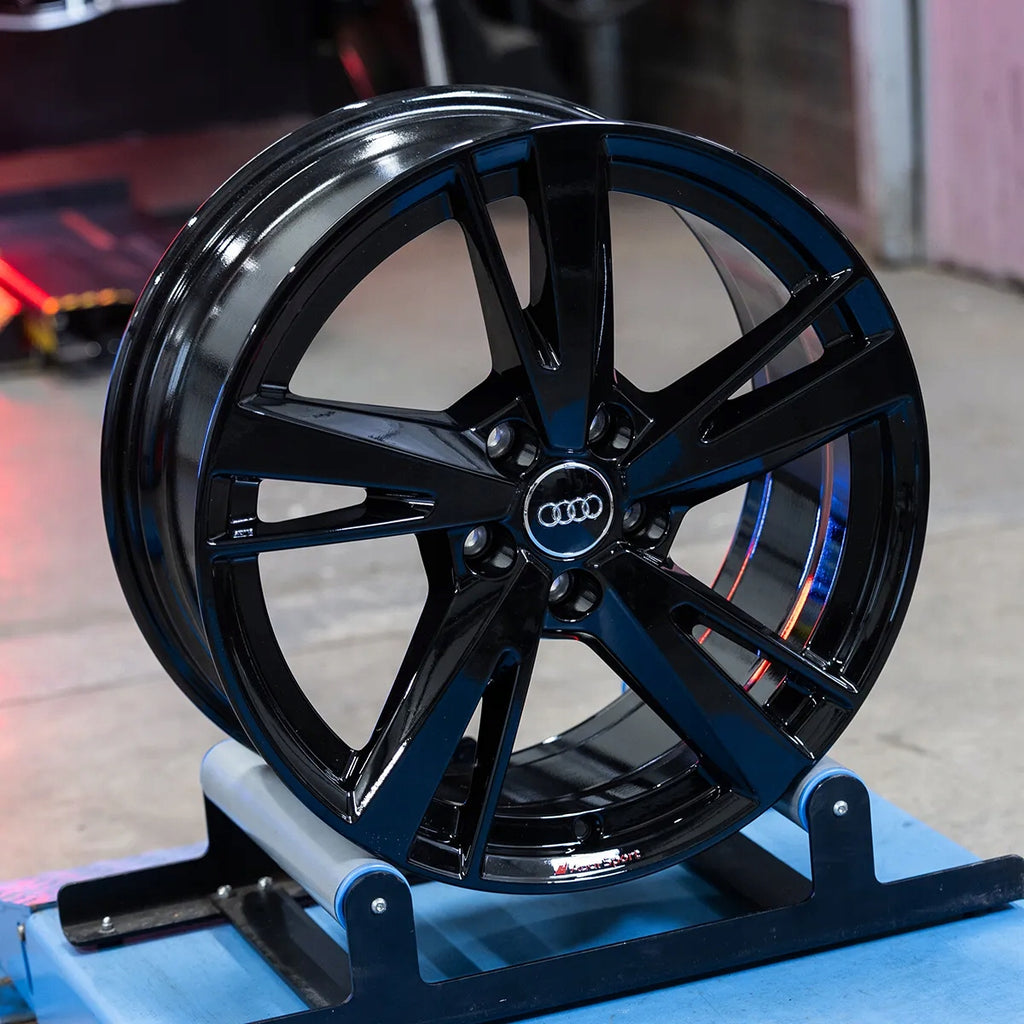 4x Alufelge 18 Zoll 8.0" 5x112 46ET Glanz Schwarz 8Y0601025N Audi Rim Wheel FEL3855584565ij